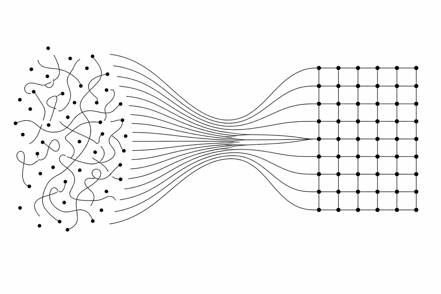 Minimalist illustration of automated workflow